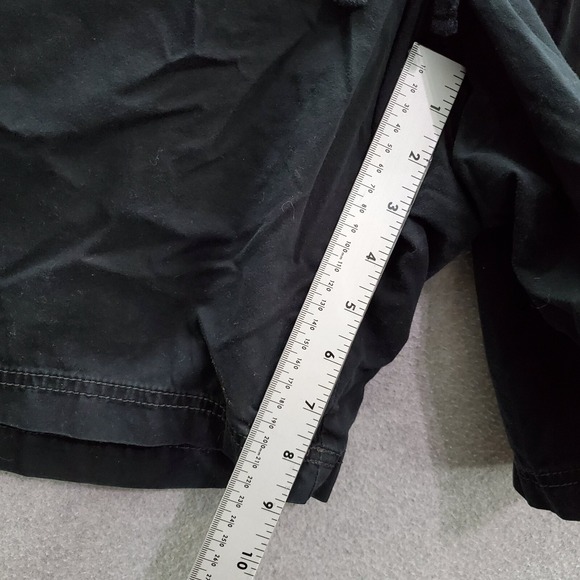 Faded Glory Women Shorts 26w Black Cargo Hiking Pockets Drawstring Inseam 8" - Picture 4 of 7